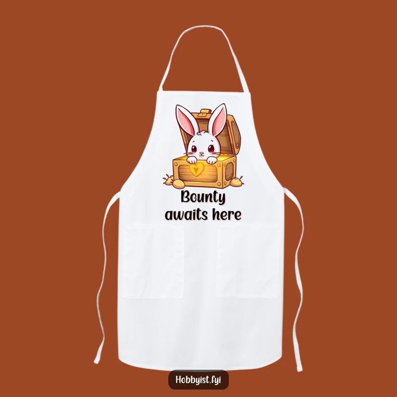 Funny Rabbit Treasure Apron: Cook Up Laughs in the Kitchen with Style!