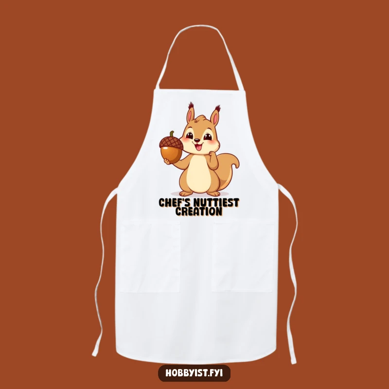 Funny Squirrel Sculptor Apron - Cheerful Critter, Messy Art Protection, Artisan Gift