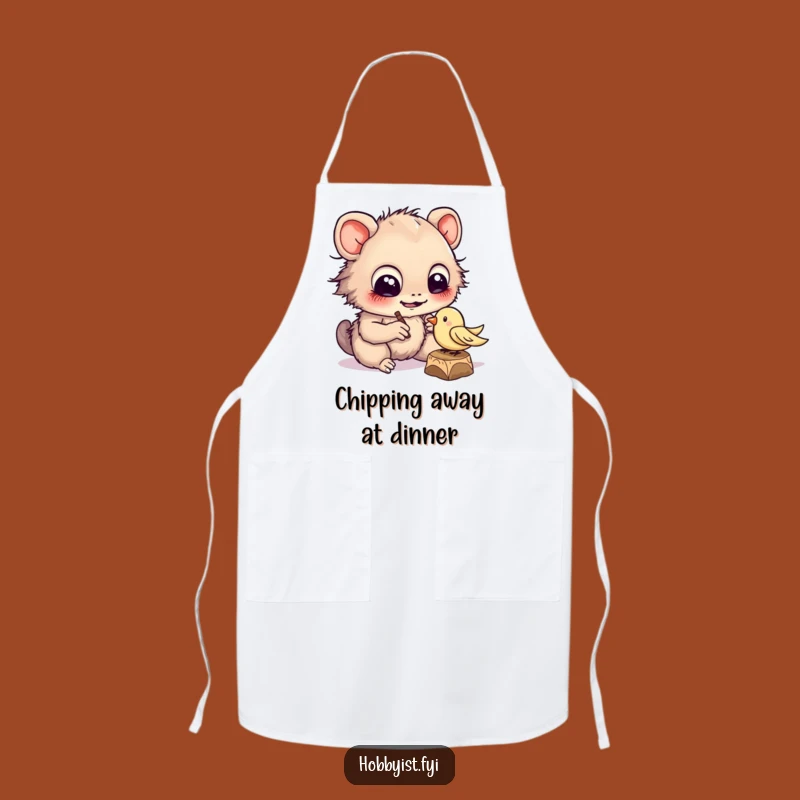 Funny Carver Creature Apron - Artisan's Protective & Comical Gear Gift