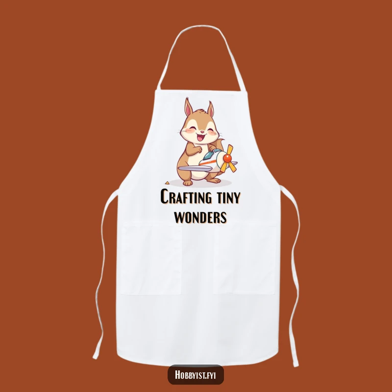 Funny Squirrel Apron: Builder at Work, Practical and Whimsical Funny Gift