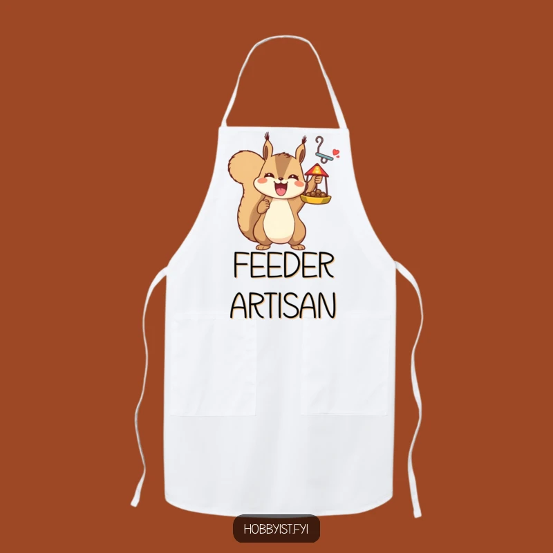 Funny Squirrel Bird Feeder Apron: Craft Artful Laughs in the Kitchen!