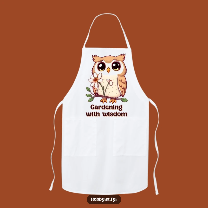 Funny Kawaii Owl Apron: Enchanting Chef's Companion, Cute Kitchen Gift