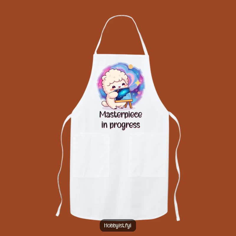 Funny Galactic Painter Apron - Artist's Protective & Comical Gear Gift