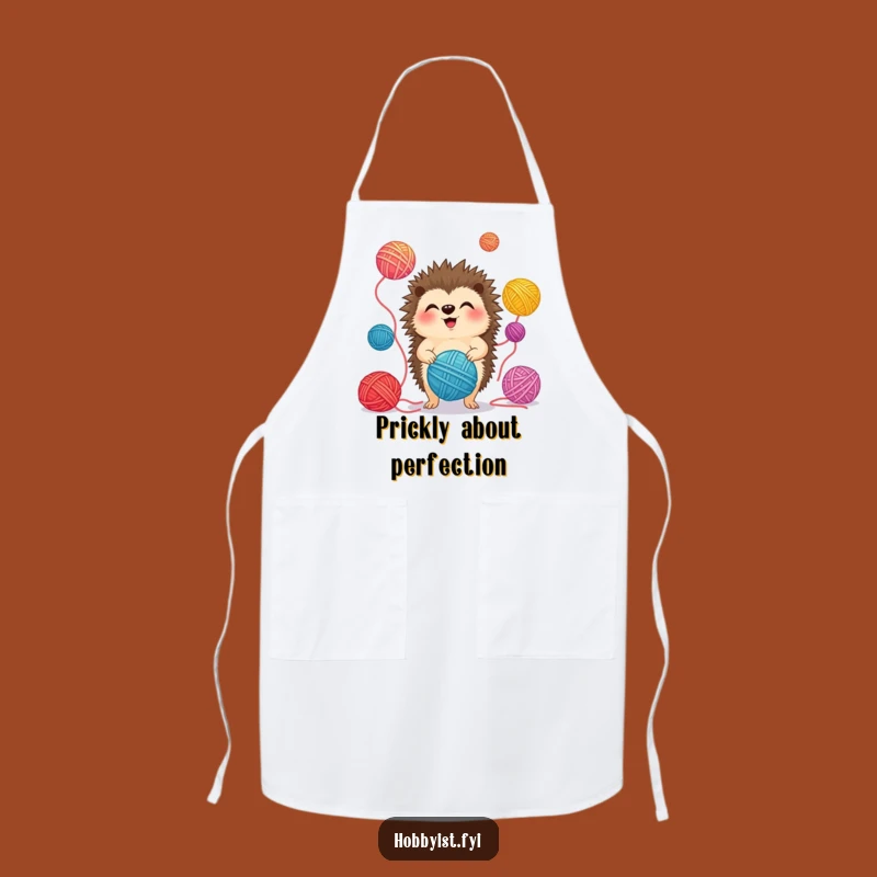 Funny Hedgehog Juggling Apron: Protect Clothes While Crafting, Kitchen Gift