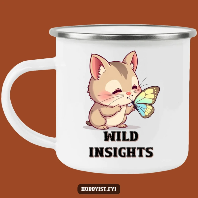 Funny Curious Creature Camping Mug: Explore the Outdoors with Wonder!