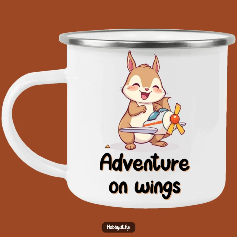 Funny Squirrel Camping Mug: Builder's Companion for Outdoor Projects, Unique Funny Gift