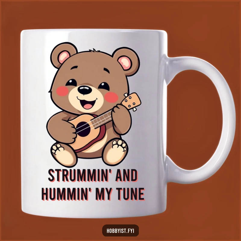 Funny Bear Ukulele Player Mug: A Hilarious Gift for Music Lovers and Bear Enthusiasts