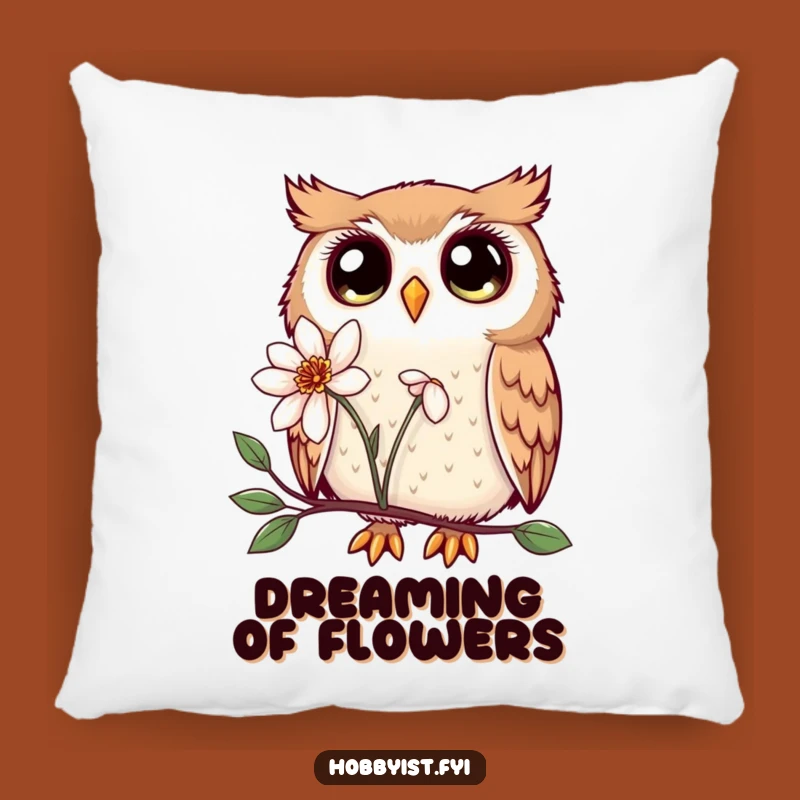 Funny Kawaii Owl Pillow: Enchanting Eyes Comfort, Cozy Nature Decor Gift
