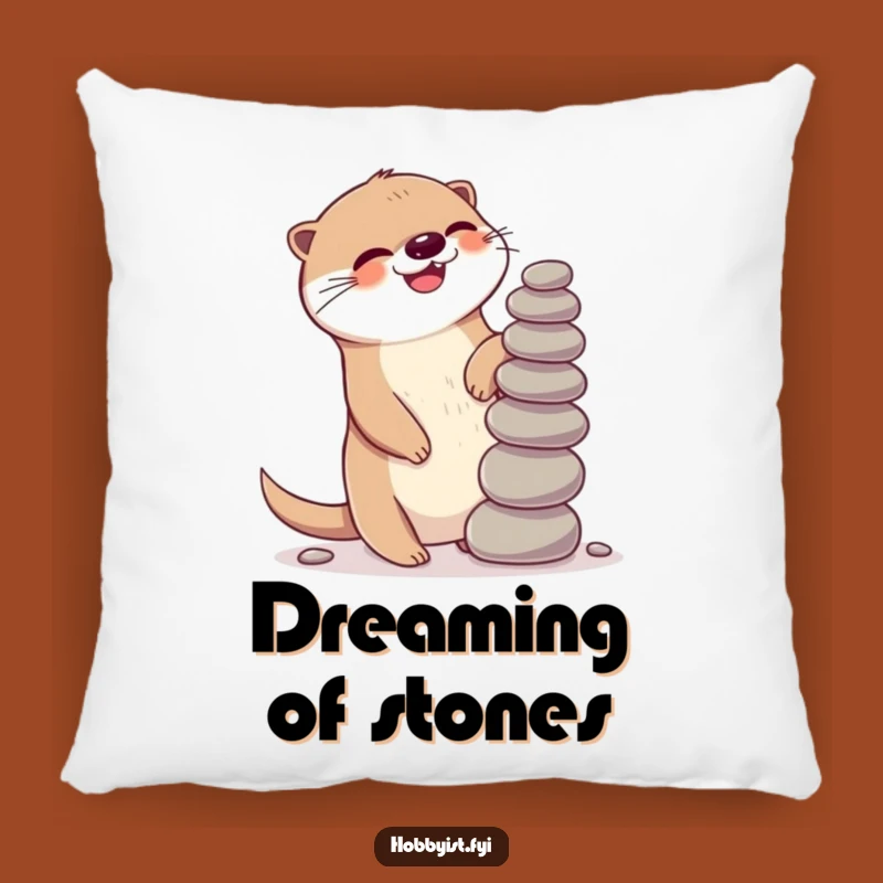 Funny Kawaii Otter Pillow: Giggling Balance Comfort, Playful Accent Gift