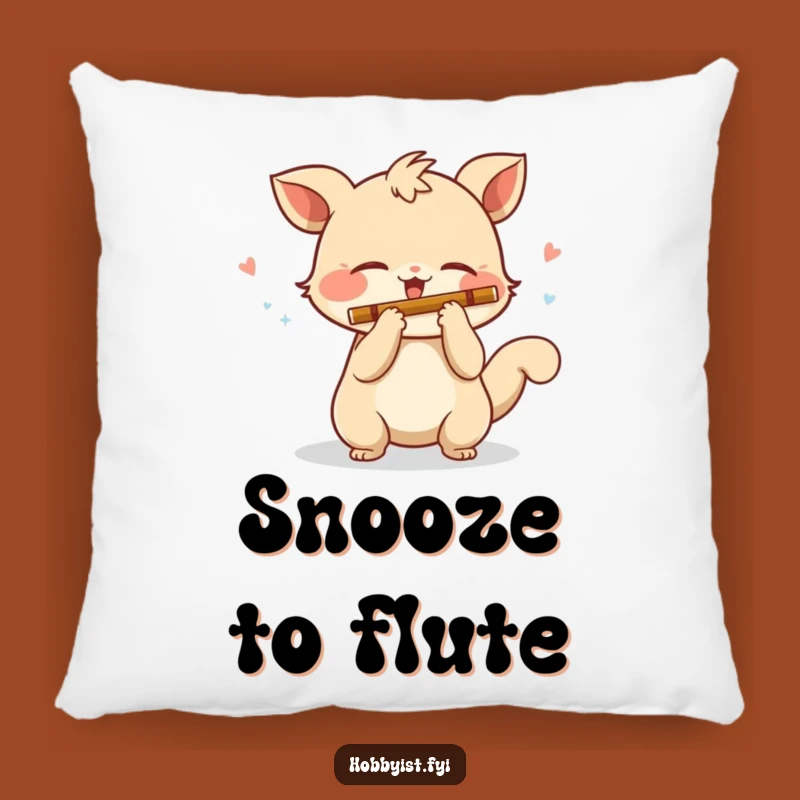 Funny Flute Playing Creature Pillow: Cozy Comfort with a Musical Touch!