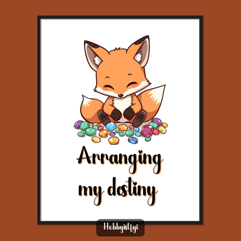 Funny Fox Gemstone Digital Art - Instant Meticulous Decor