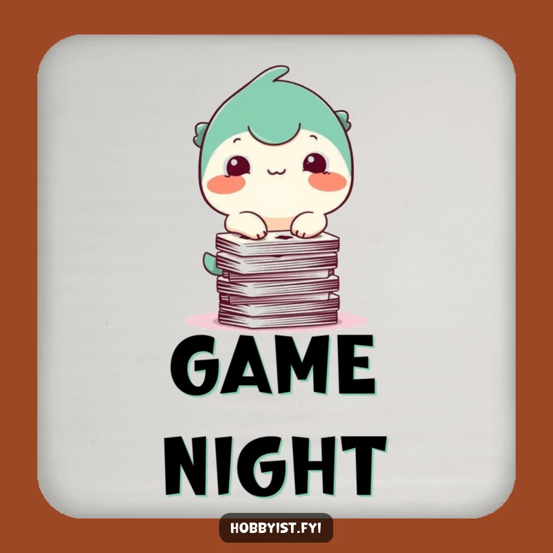 Funny Card Balancing Creature Coaster: Protect Surfaces with Humor!