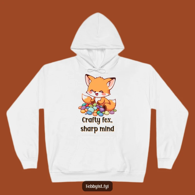 Cozy Funny Fox Art Hoodie: Stay Warm While Creating, Hilarious Gift for Artists!