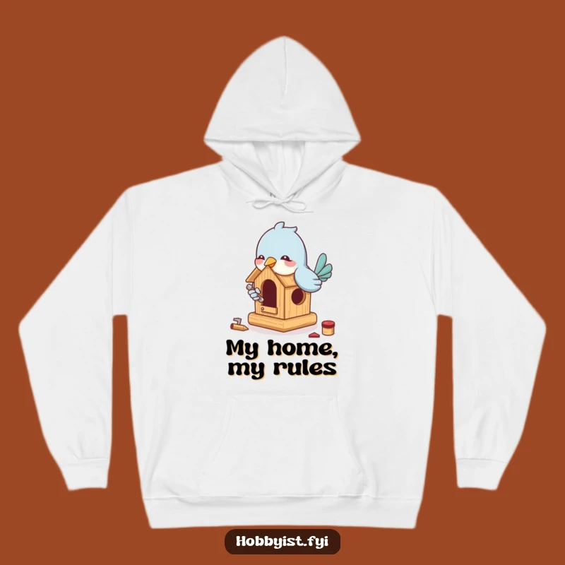 Funny Bird Building Hoodie: Stay Warm While You Construct