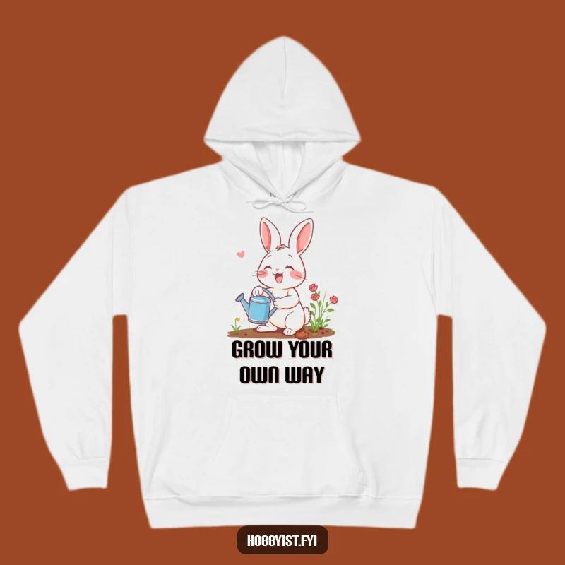 Funny Gardening Rabbit Hoodie: Cozy & Hilarious Bunny Gardener Sweatshirt, Perfect Funny Gift