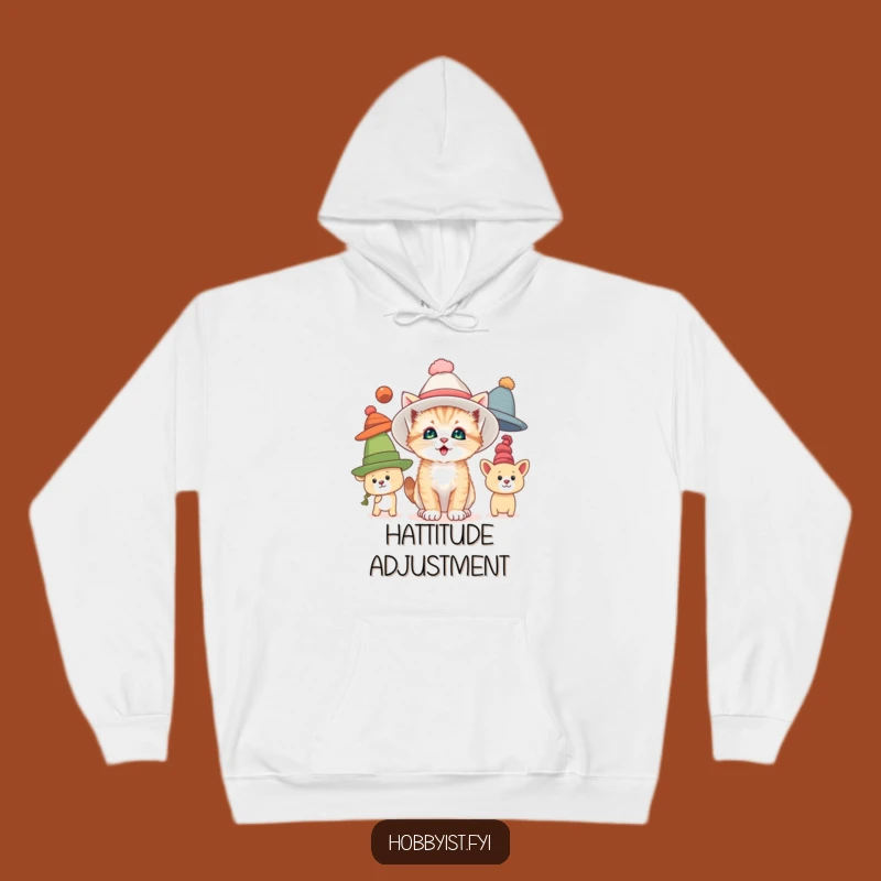 Funny Kitten Hat Hoodie: Cozy Cat Apparel for Fashion-Forward Comfort