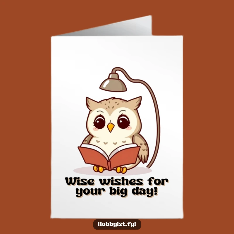 Free Printable Birthday Owl Reading Card - Wise & Funny Downloadable Gift