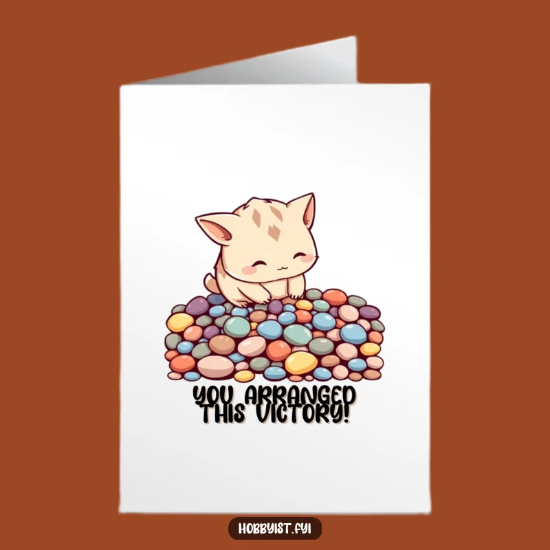 Free Printable Congrats Card: Creature's Perfect Pattern - Funny Downloadable Art