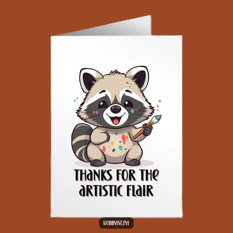 Hilarious Free Printable Raccoon Thank You Card - DIY Downloadable Art for Your Appreciation