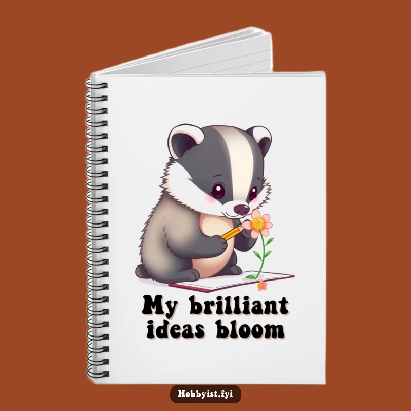 Funny Badger Artist Notebook - Creative Journal, Perfect Funny Gift