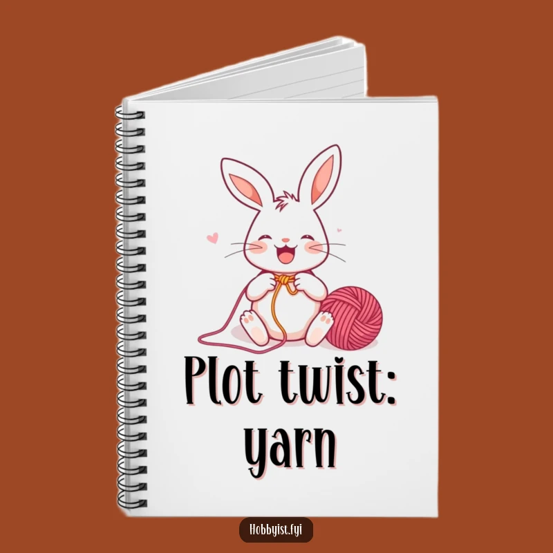 Funny Rabbit Knitter Notebook: Joyful Bunny Jotting Ideas, Perfect Journal Gift
