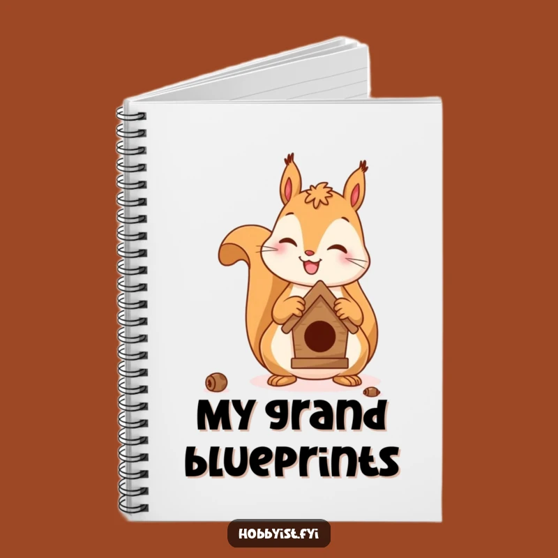 Funny Squirrel Notebook - Perfect for Creative Ideas & Gifts!