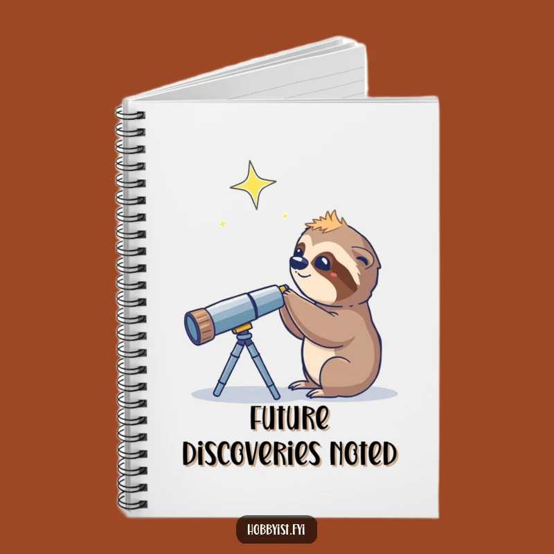 Funny Sloth Telescope Star Notebook: Hilarious Gift for Star Gazers