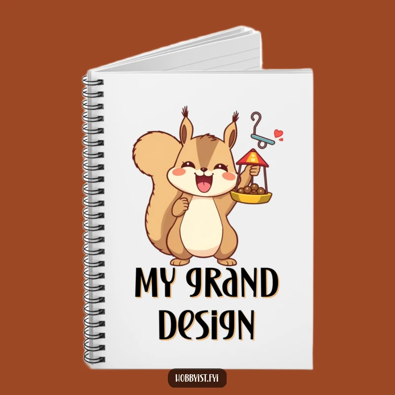Squirrel Bird Feeder Notebook: Funny Journal for Creative Projects!