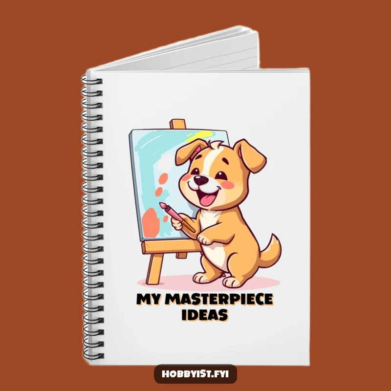 Funny Dog Artist Notebook: Sketch Your Masterpieces