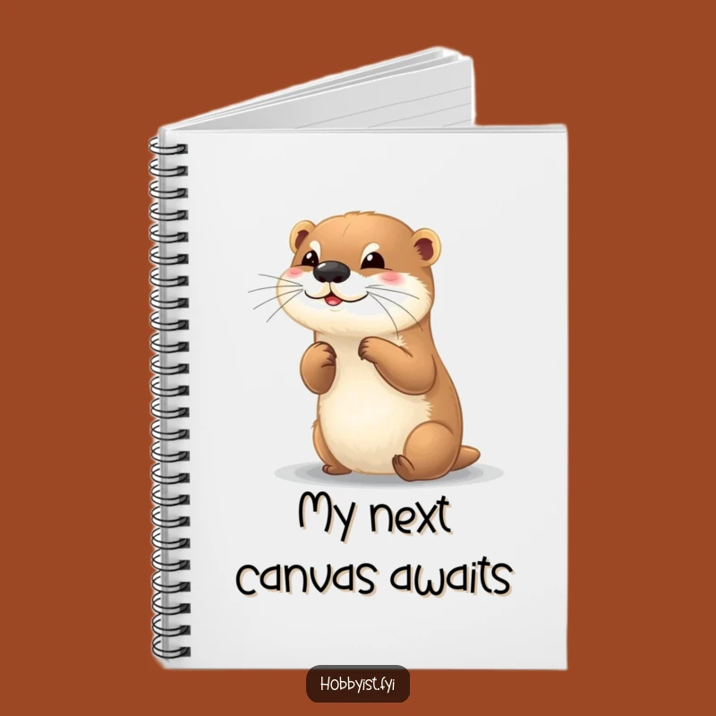 Funny Otter Painter Notebook: Sketch Your Ideas with Artistic Flair