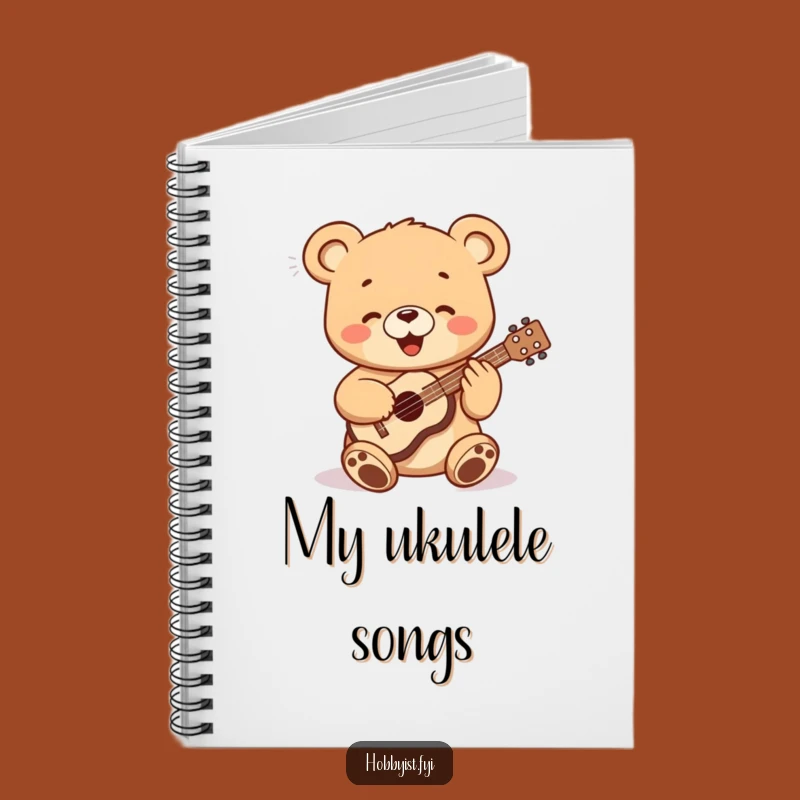 Funny Bear Cub Ukulele Notebook - Journal Your Tunes with This Cute Pad