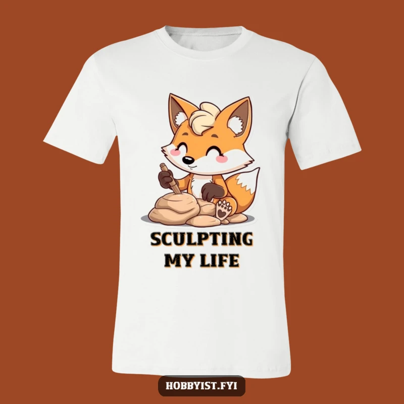 Fox Clay Sculptor T-Shirt: A Funny, Focused Design for Creatives