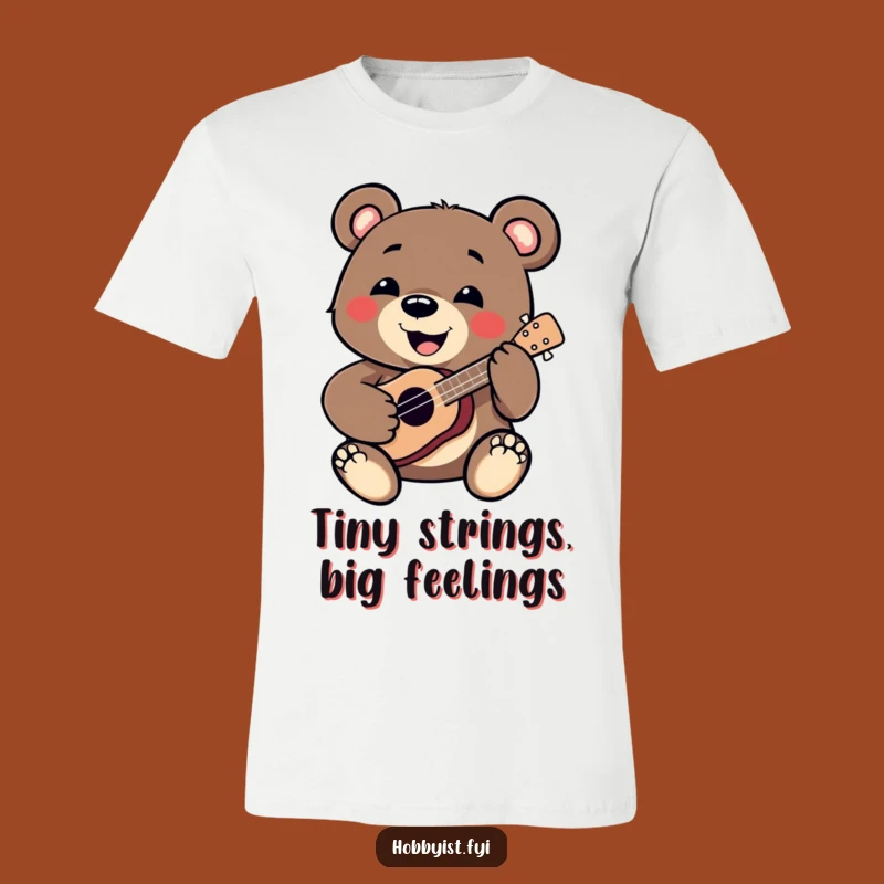 Funny Bear Rocking the Ukulele T-Shirt: The Ultimate Gift for Humorous Music Fanatics