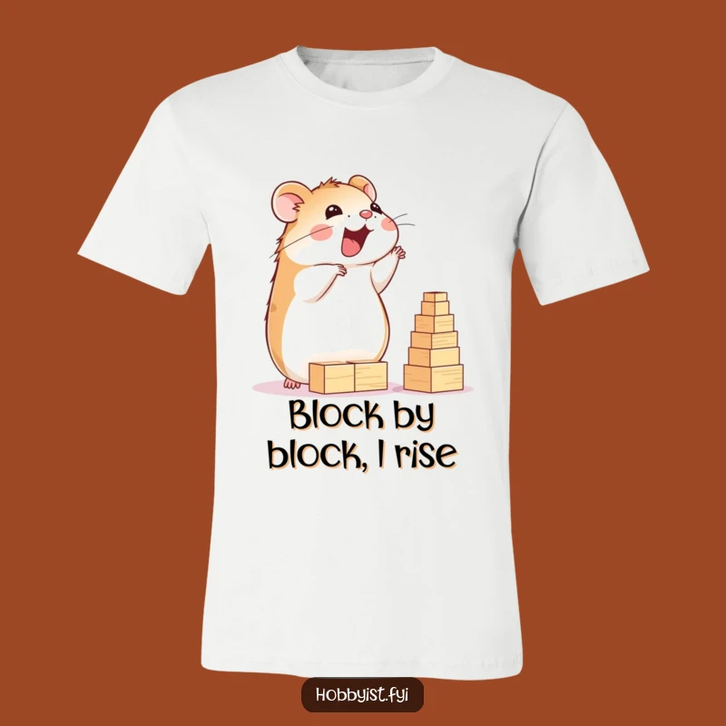 Funny Hamster Construction T-Shirt: Wear Your Building Dreams with Humor, Perfect Gift!