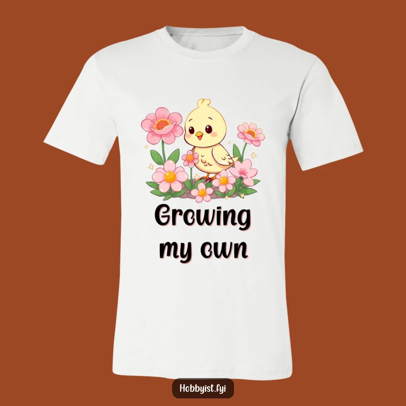 Funny Bird Garden Shirt: Wear Blooming Humor and Cheerful Vibes!