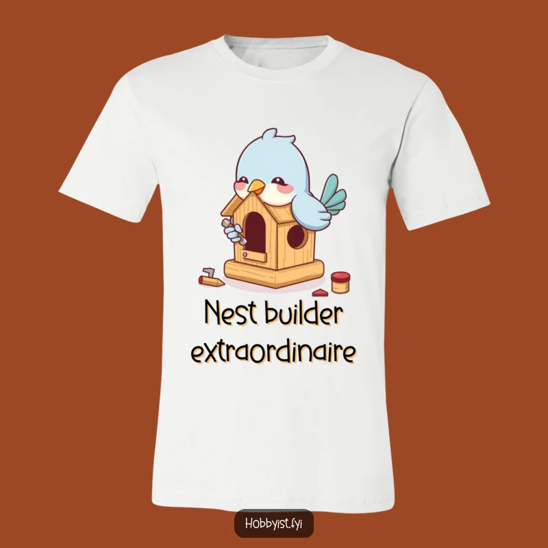 Funny Bird Carpenter T-Shirt: Build Smiles with This Tee
