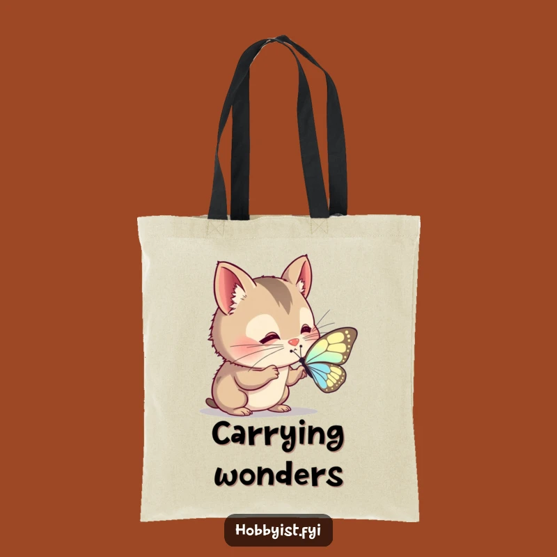 Funny Curious Creature Tote Bag: Carry Your Curiosity in Style!