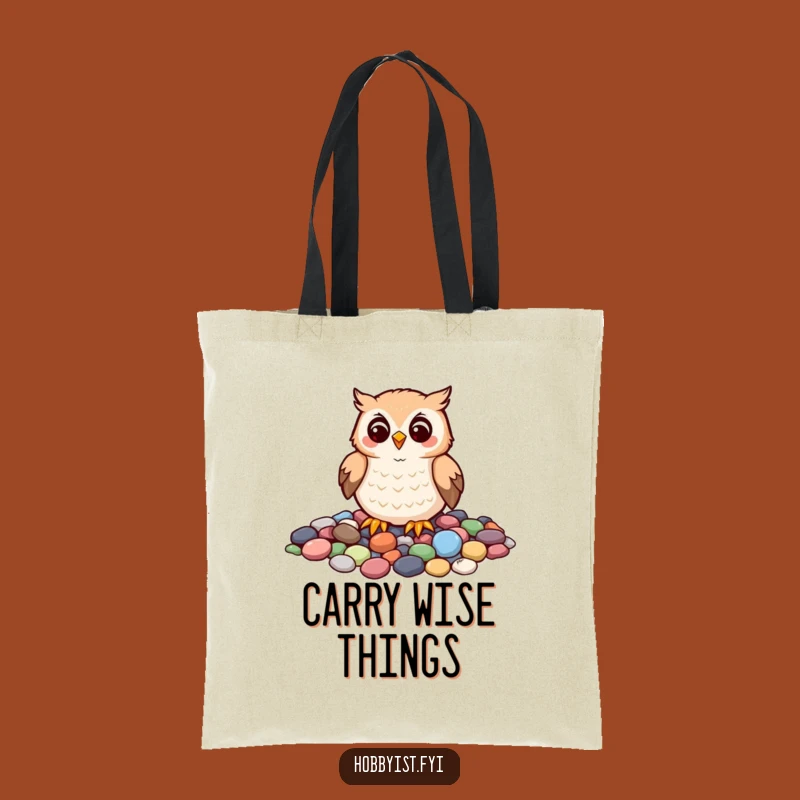 Funny Owl Mosaic Tote Bag: Artistic Carry-All for Creative Essentials